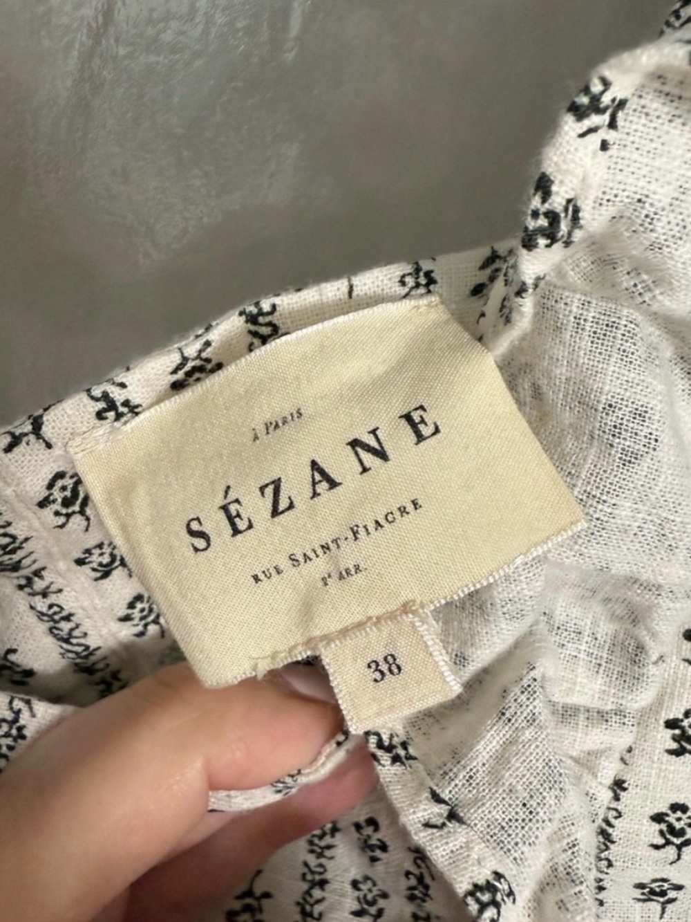 Sézane Ruffle Square-Neck Top - Picture 5 of 5